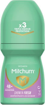 Mitchum-Women-Shower-Fresh-Antiperspirant-Roll-On-50mL on sale
