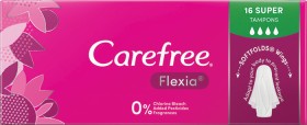 Carefree-Flexia-Tampons-Super-16-Pack on sale