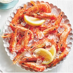 Fresh-Extra-Large-Cooked-Australian-Tiger-Prawns on sale