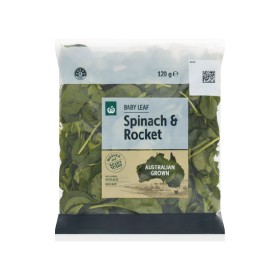 Woolworths-Australian-Baby-Spinach-or-Baby-Spinach-Rocket-120g-Pack on sale