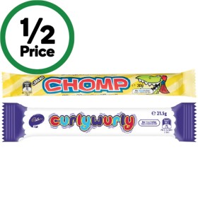 Cadbury-Freddo-Caramello-Chomp-or-Curly-Wurly-215-35g on sale
