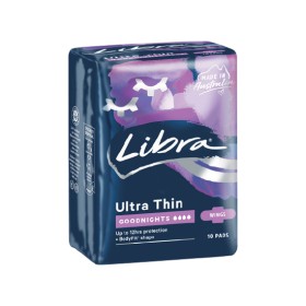 Libra+Goodnights+Ultra+Thin+Pads+Pk+10