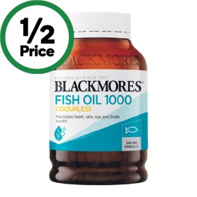 Blackmores-Odourless-Fish-Oil-1000mg-Capsules-Pk-400 on sale