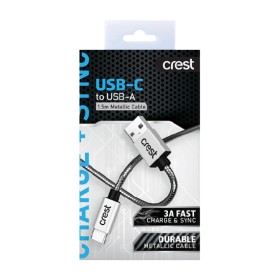 Crest+USB-C+to+USB-A+Metallic+Cable+1.5+Metres+%26ndash%3B+Assorted