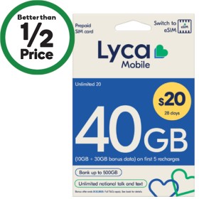 Lyca-20-Starter-Pack on sale