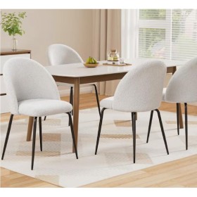 Artiss+Dining+Chairs+Set+of+4+Sherpa+Boucle%2C+White