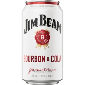 Jim-Beam-White-Label-Bourbon-Cola-Cans-24x375mL on sale