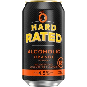 Hard-Rated-Orange-Cans-10x375mL on sale