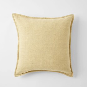 Sorano-Linen-Blend-Cushion-Lemon on sale