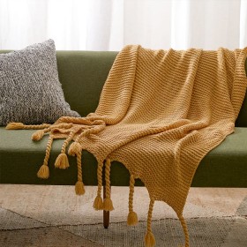 Chunky+Throw+-+Mustard