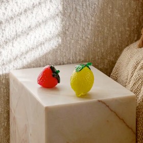 Strawberry-Glass-Ornament on sale