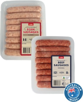 Coles+Classic+Sausages+550g