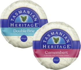Tasmanian+Heritage+Double+Cream+Brie+or+Camembert+200g