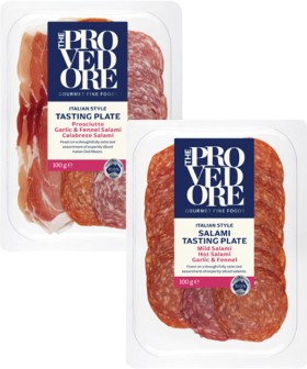 Provedore+Italian+Style+Salami+or+Prosciutto+%26amp%3B+Salami+Tasting+Plates+100g