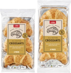 Coles-All-Butter-Croissants-3-Pack-or-4-Pack on sale
