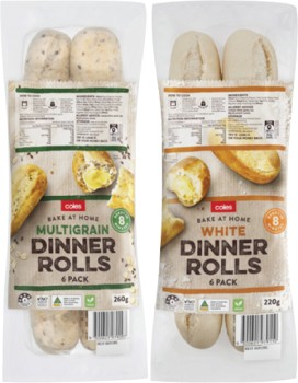 Coles+Bake+at+Home+Dinner+Rolls+6+Pack+220g-260g