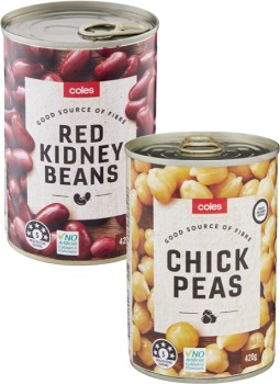 Coles-Beans-420g on sale