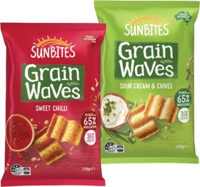 Sunbites-Grain-Waves-170g on sale
