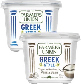 Farmers-Union-Greek-Style-Yogurt-950g-1kg on sale