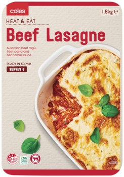 Coles-Beef-Lasagne-18kg on sale