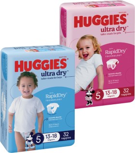 Huggies+Ultra+Dry+Bulk+Nappies+30+Pack-54+Pack