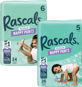 Rascals-Premium-Nappy-Pants-22-Pack-29-Pack on sale