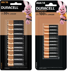 Duracell-Coppertop-Batteries-AA-16-Pack-or-AAA-14-Pack on sale