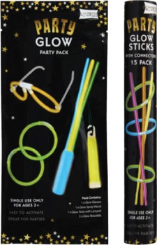 Glow+Stick+Tube+15+Pack+or+Kids+Glow+Pack