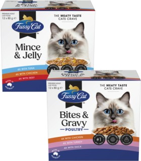 Fussy+Cat+Cat+Food+Pouches+12x80g