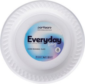 Reusable-Dinnerware-Snack-Plate-18cm-25pk on sale