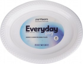 Reusable+Dinnerware+Oval+Plate+30x23cm+25pk