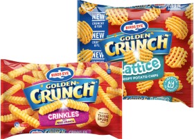 Birds-Eye-Golden-Crunch-Potato-Chips-900g-Lattice-or-Sidewinders-Chips-750g-Selected-Varieties on sale