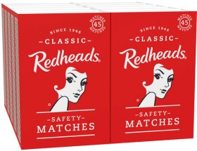 Redheads-Safety-Matches-10x45-Pack on sale