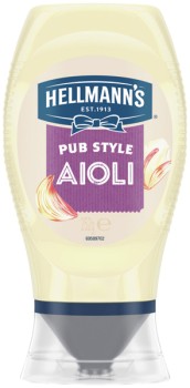 Hellmann%26rsquo%3Bs+Squeezy+Garlic+Aioli+or+Mayo+250%E2%80%91252g+Selected+Varieties