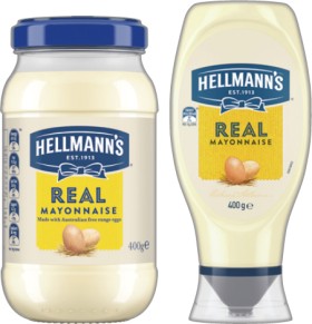 Hellmanns-Mayonnaise-400432g-Selected-Varieties on sale