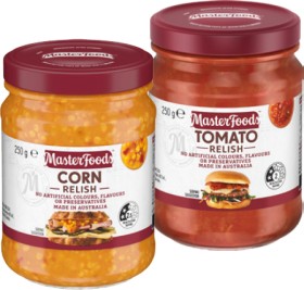 MasterFoods-Relish-250260g-or-Chutney-250g-Selected-Varieties on sale