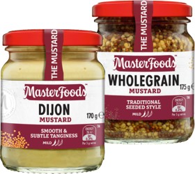 MasterFoods-Mustard-170175g-or-Horseradish-Cream-175g-Selected-Varieties on sale