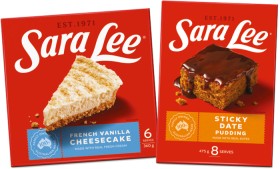 Sara-Lee-Cheesecake-360-425g-Pudding-475g-or-Chocolate-Swirl-Bavarian-375g-Selected-Varieties on sale