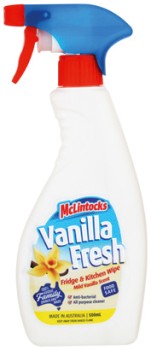 McLintocks+Vanilla+Fresh+Fridge+Wipe+%26amp%3B+Deodoriser+500mL