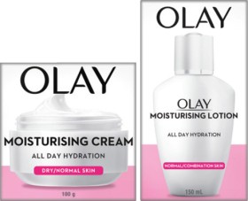 Olay-Moisturising-Cream-100g-or-Lotion-150mL-Selected-Varieties on sale
