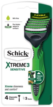 Schick-Xtreme-3-Sensitive-Disposable-Razors-4-Pack on sale