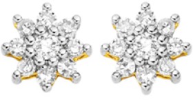 9ct-Gold-Diamond-Flower-Stud-Earrings on sale