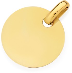 9ct-Gold-20mm-Round-Engravable-Disc-Pendant on sale