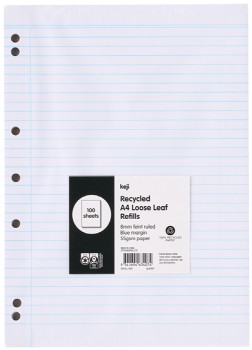 Keji-100-Sheets-A4-Loose-Leaf-Refills on sale