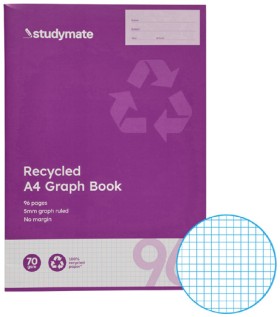 Studymate-70gsm-A4-96-Page-5mm-Graph-Book on sale