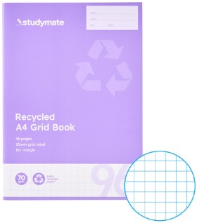 Studymate-70gsm-A4-96-Page-10mm-Grid-Book on sale