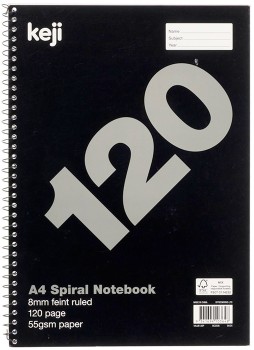 Keji+A4+120+Page+Spiral+Notebook%5E