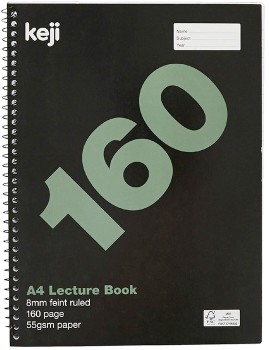 Keji-A4-160-Page-Spiral-Lecture-Book on sale