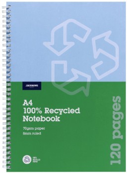 J.Burrows+A4+120+Page+Spiral+Notebook%5E
