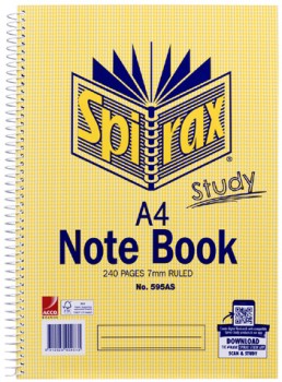 Spirax-A4-240-Page-No-595A-Notebook on sale